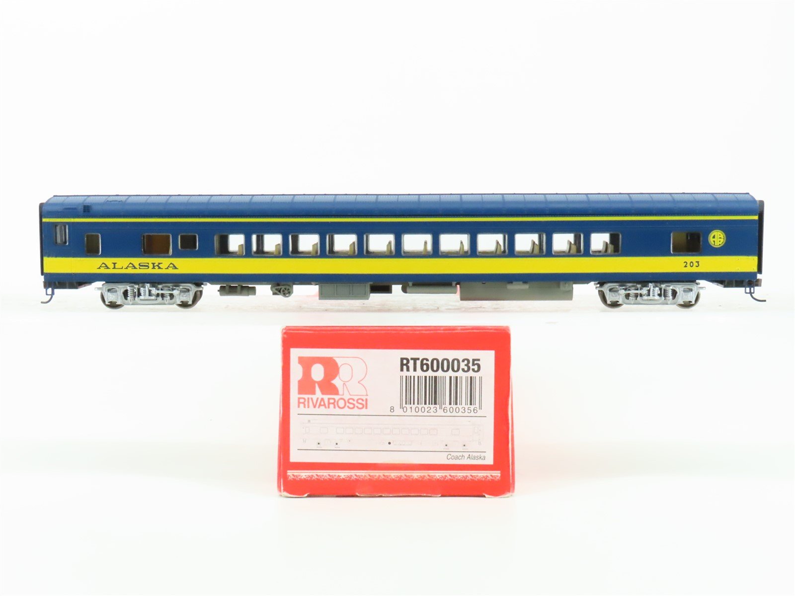 HO Scale Rivarossi RT600035 ARR Alaska Railroad Coach Passenger Car #203