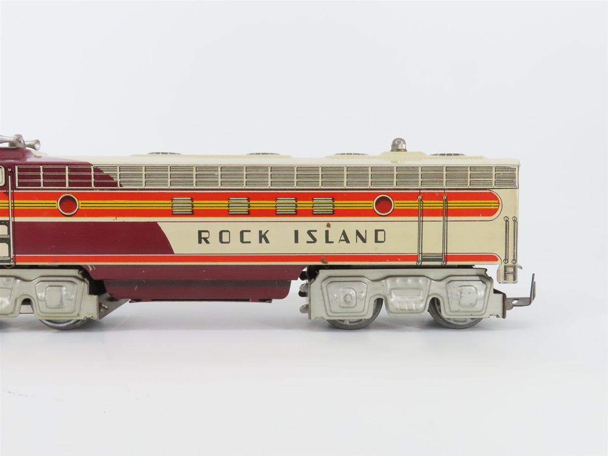 O Gauge 3-Rail Unique Art RI Rock Island F Unit A/A Diesel Locomotive Set