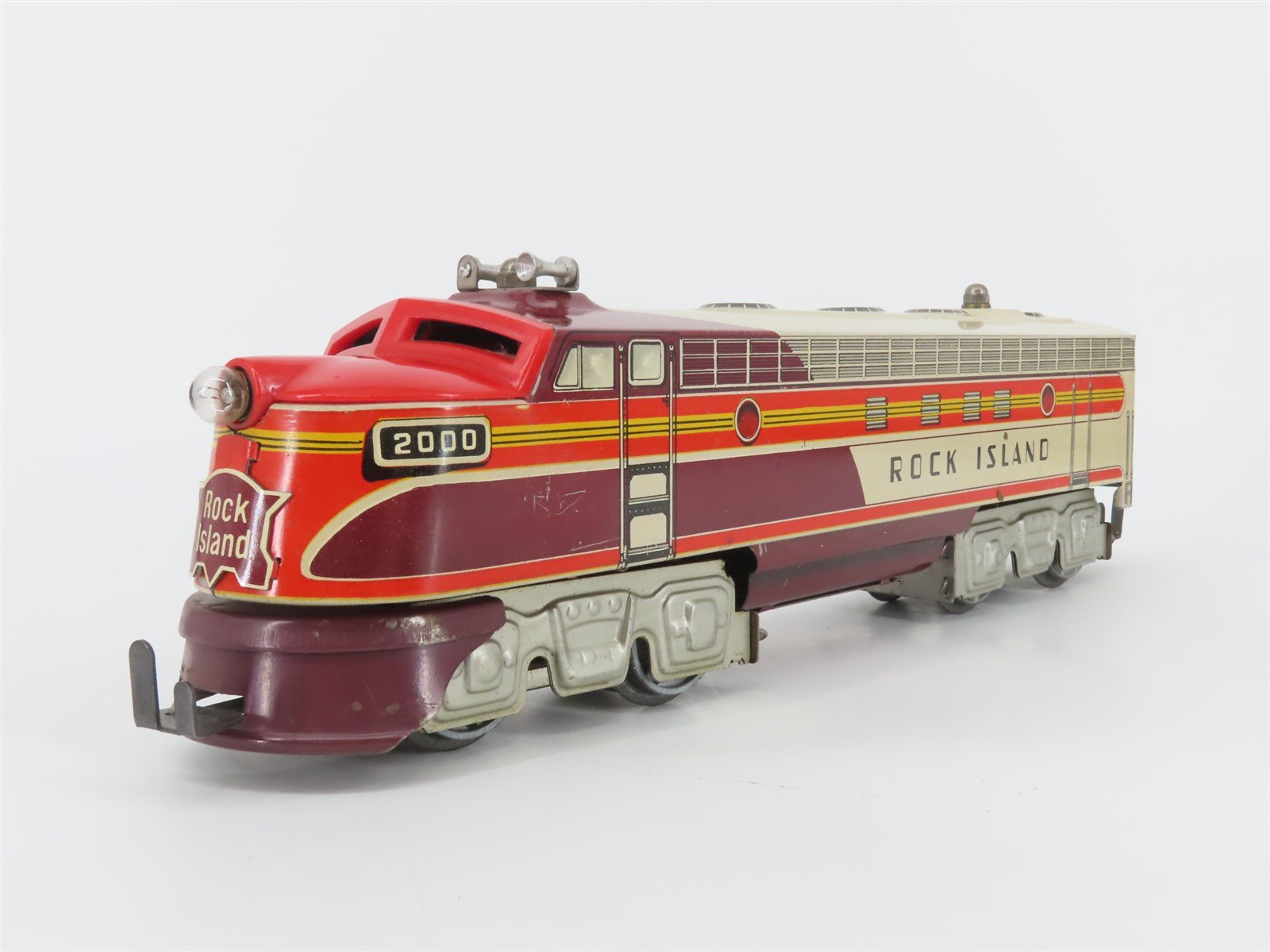 O Gauge 3-Rail Unique Art RI Rock Island F Unit A/A Diesel Locomotive Set