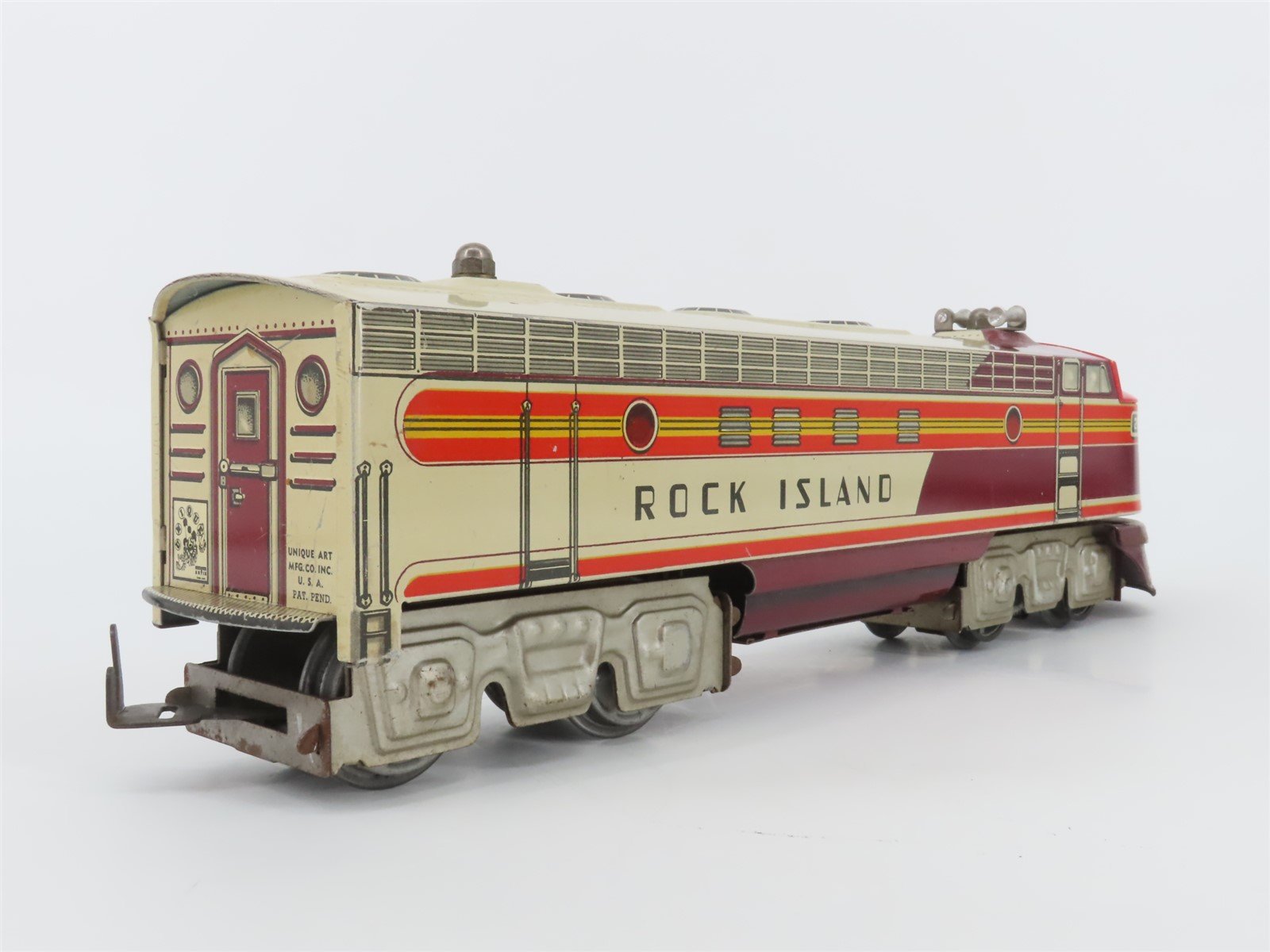 O Gauge 3-Rail Unique Art RI Rock Island F Unit A/A Diesel Locomotive Set