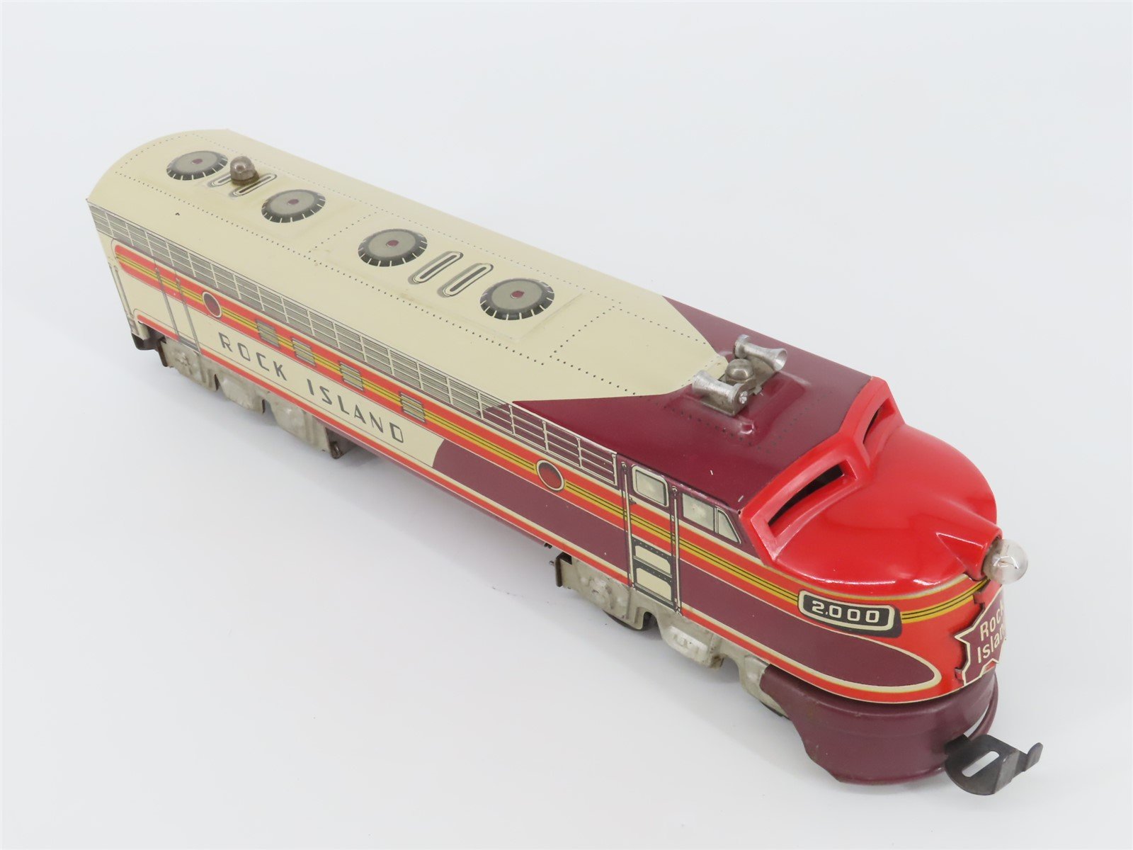 O Gauge 3-Rail Unique Art RI Rock Island F Unit A/A Diesel Locomotive Set