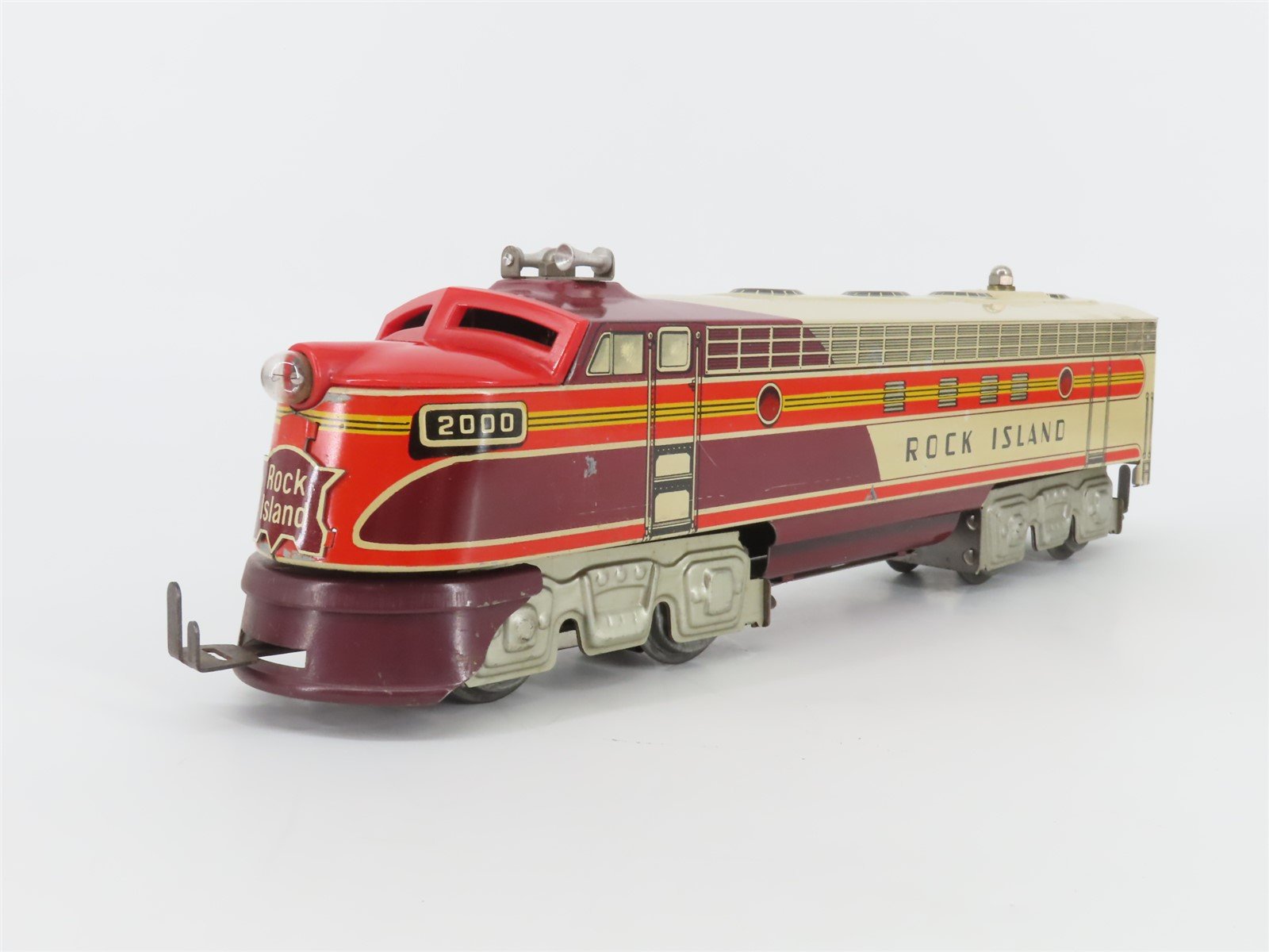 O Gauge 3-Rail Unique Art RI Rock Island F Unit A/A Diesel Locomotive Set