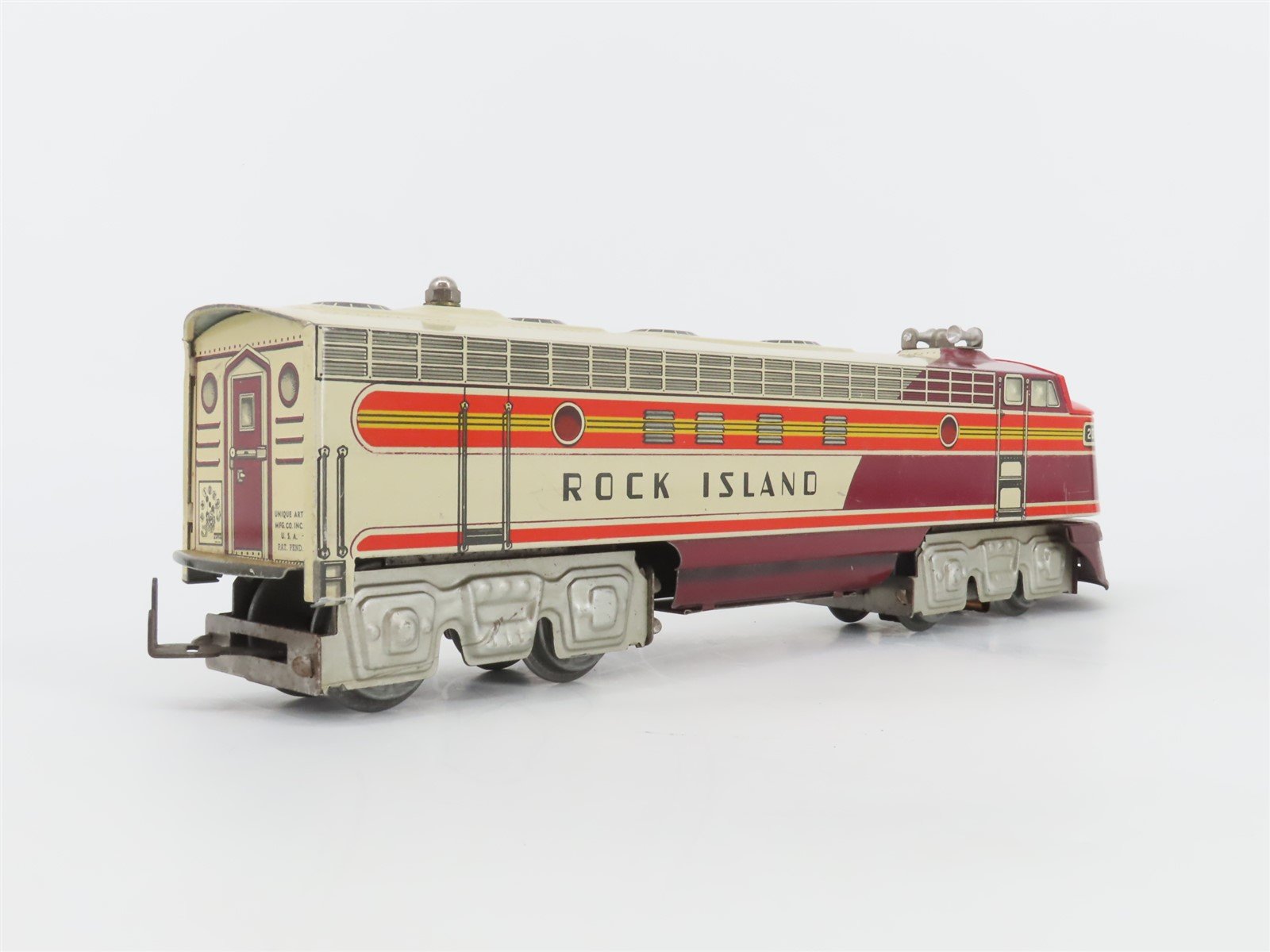 O Gauge 3-Rail Unique Art RI Rock Island F Unit A/A Diesel Locomotive Set