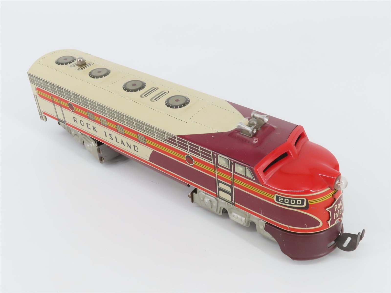 O Gauge 3-Rail Unique Art RI Rock Island F Unit A/A Diesel Locomotive Set