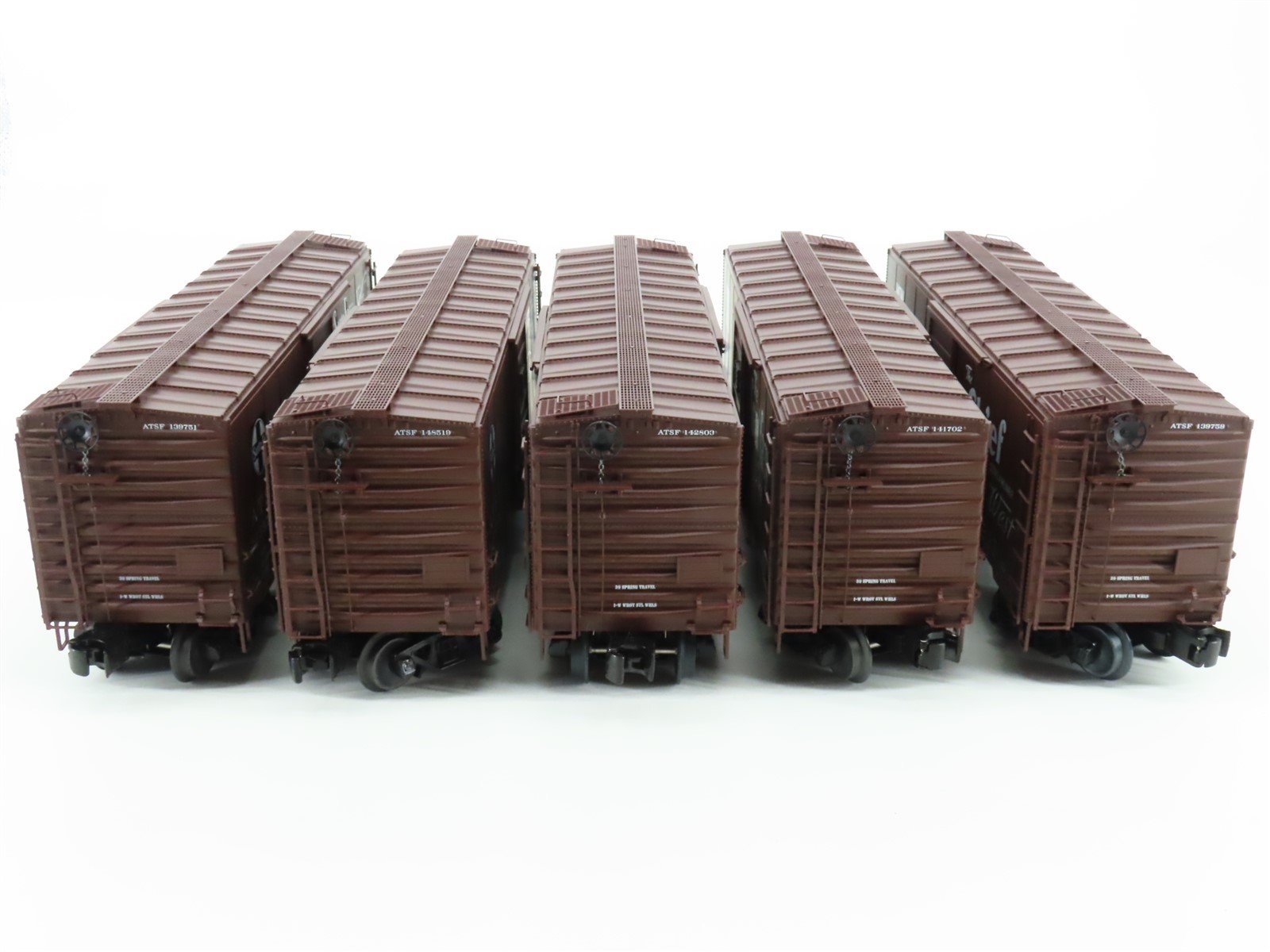 O Gauge 3-Rail Lionel 6-81605 ATSF Santa Fe Map & Slogan Box Car 5-Pack