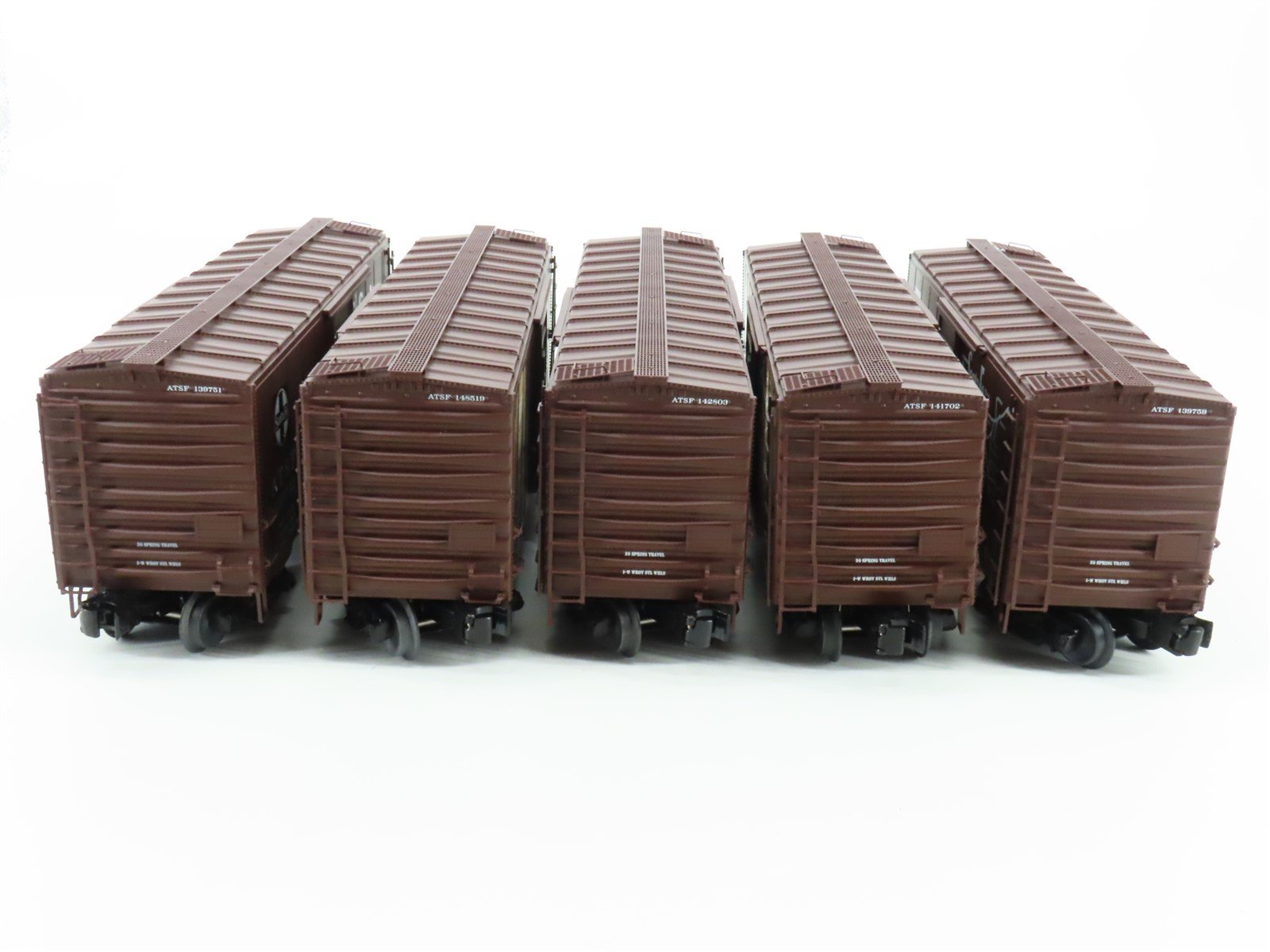 O Gauge 3-Rail Lionel 6-81605 ATSF Santa Fe Map & Slogan Box Car 5-Pack