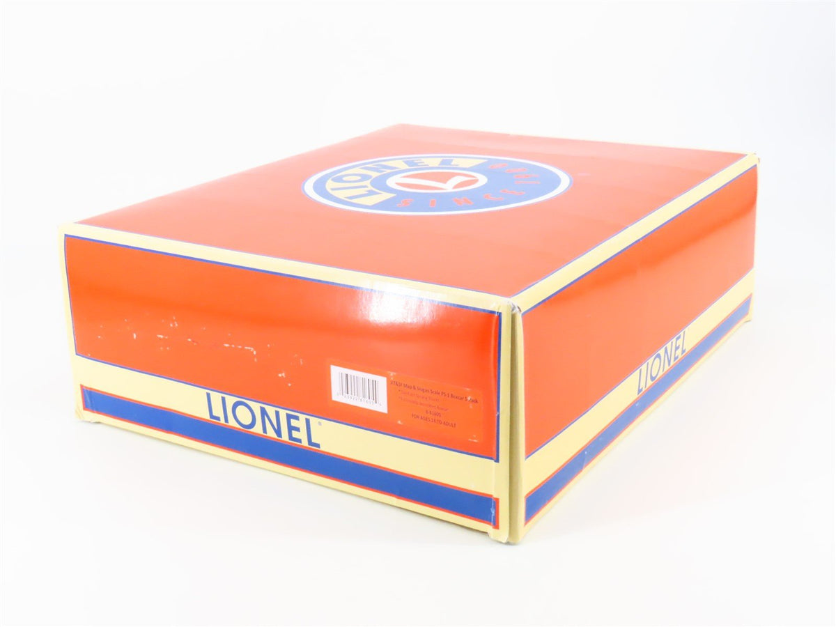 O Gauge 3-Rail Lionel 6-81605 ATSF Santa Fe Map &amp; Slogan Box Car 5-Pack