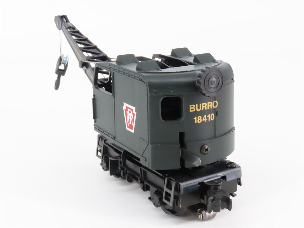 O Gauge 3-Rail Lionel 6-18410 PRR Pennsylvania Burro Crane #18410 Powered