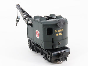 O Gauge 3-Rail Lionel 6-18410 PRR Pennsylvania Burro Crane #18410 Powered