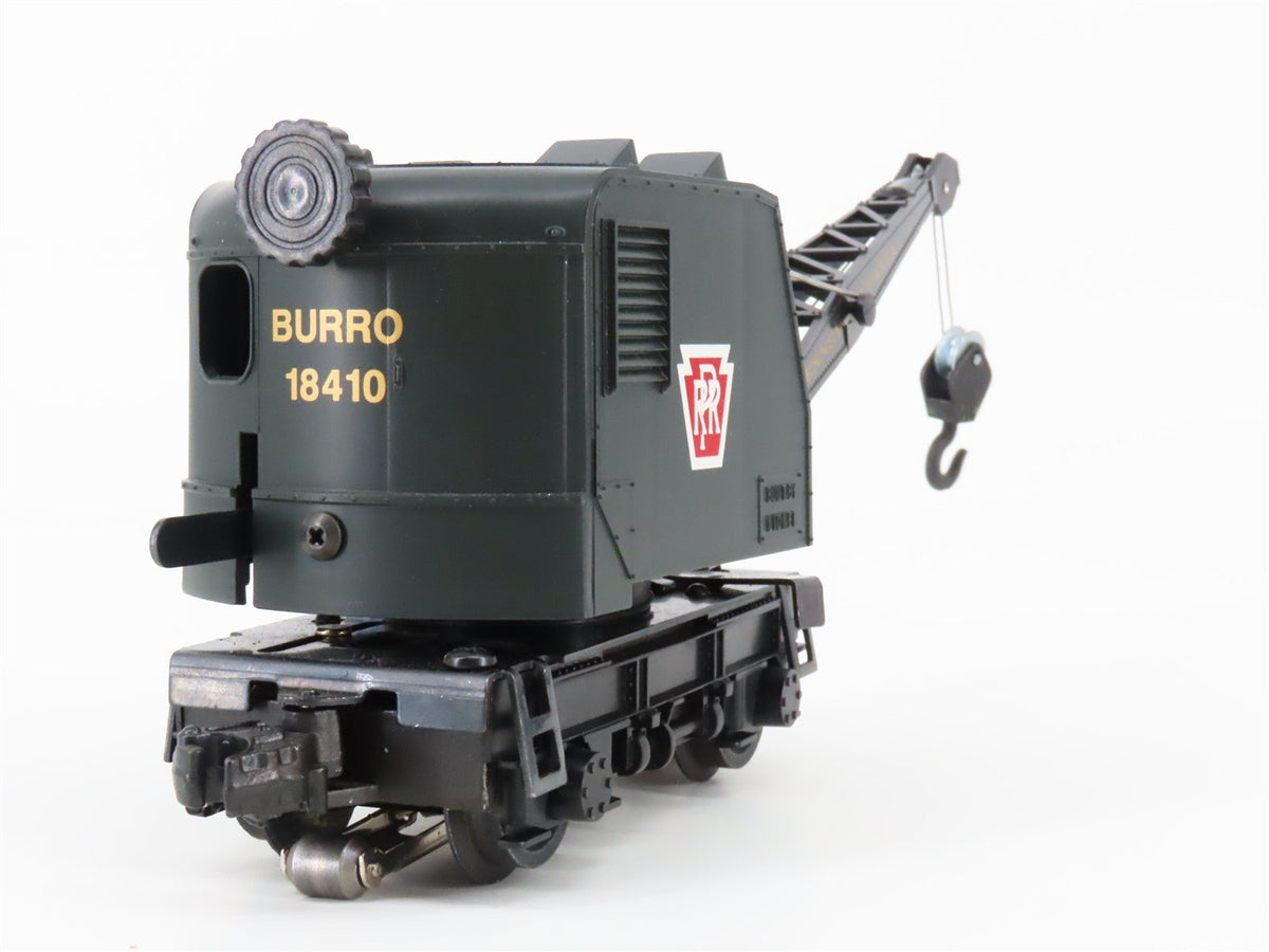O Gauge 3-Rail Lionel 6-18410 PRR Pennsylvania Burro Crane #18410 Powered