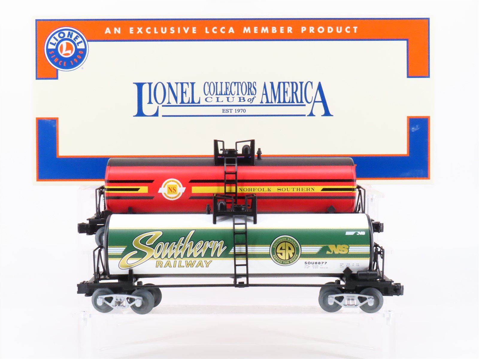 O Gauge 3-Rail Lionel LCCA 2301120 Norfolk/Southern Heritage Tank Car 2-Pack