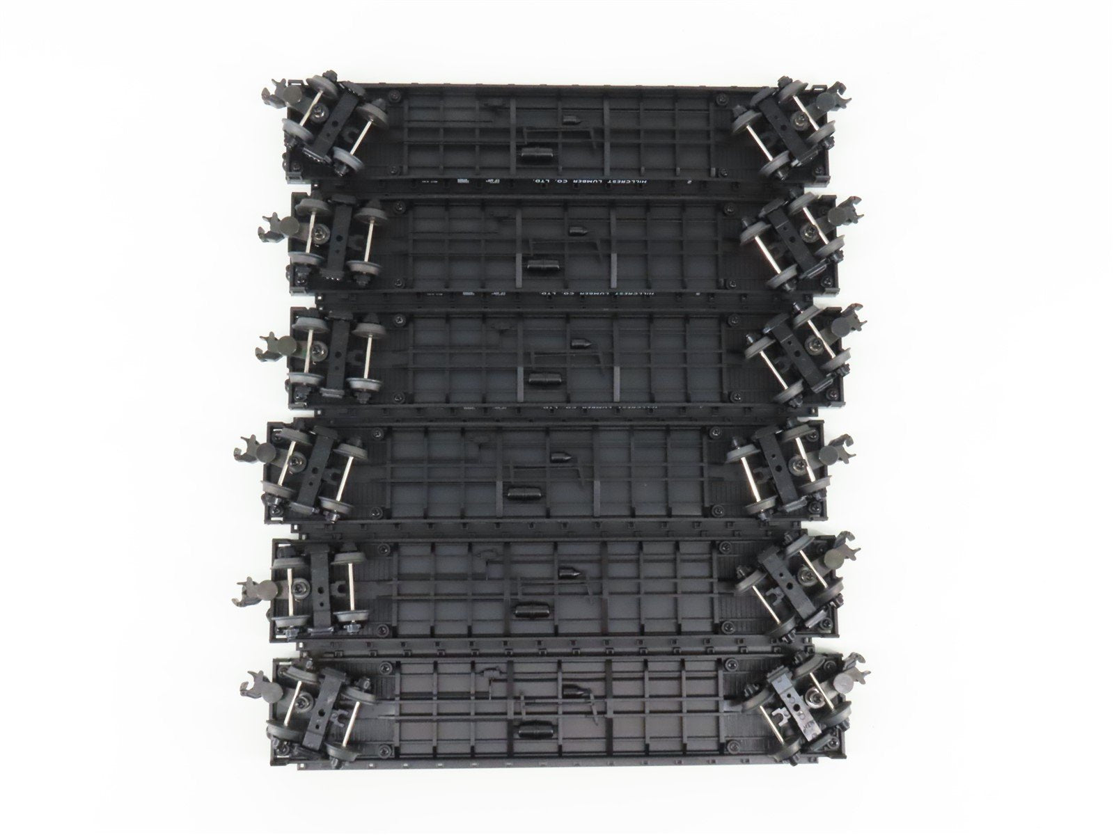 O Gauge 3-Rail MTH 20-98119 Hillcrest Lumber Co Flat Car w/ Logs Set of 6