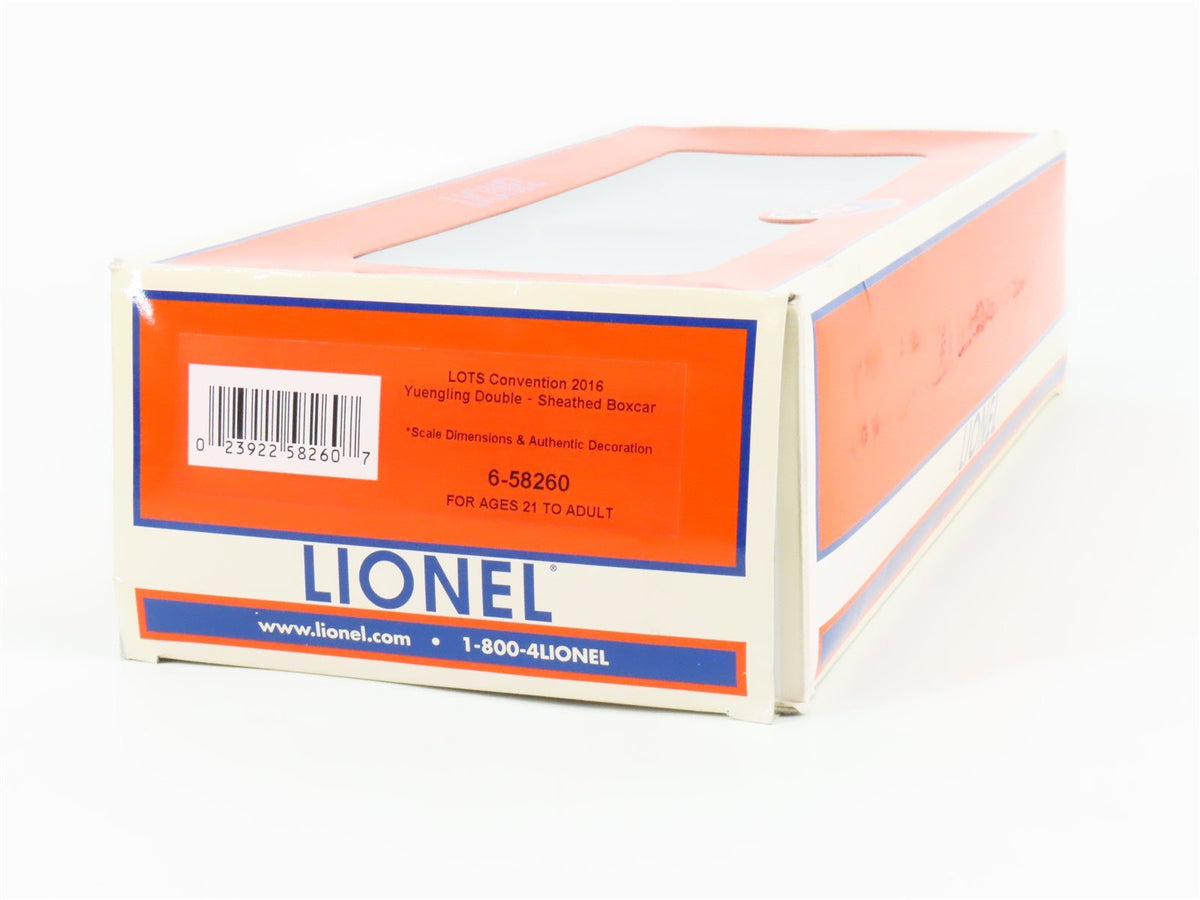 O Gauge 3-Rail Lionel 6-58260 LOTS Convention 2016 PRR Yuengling Box Car #3716