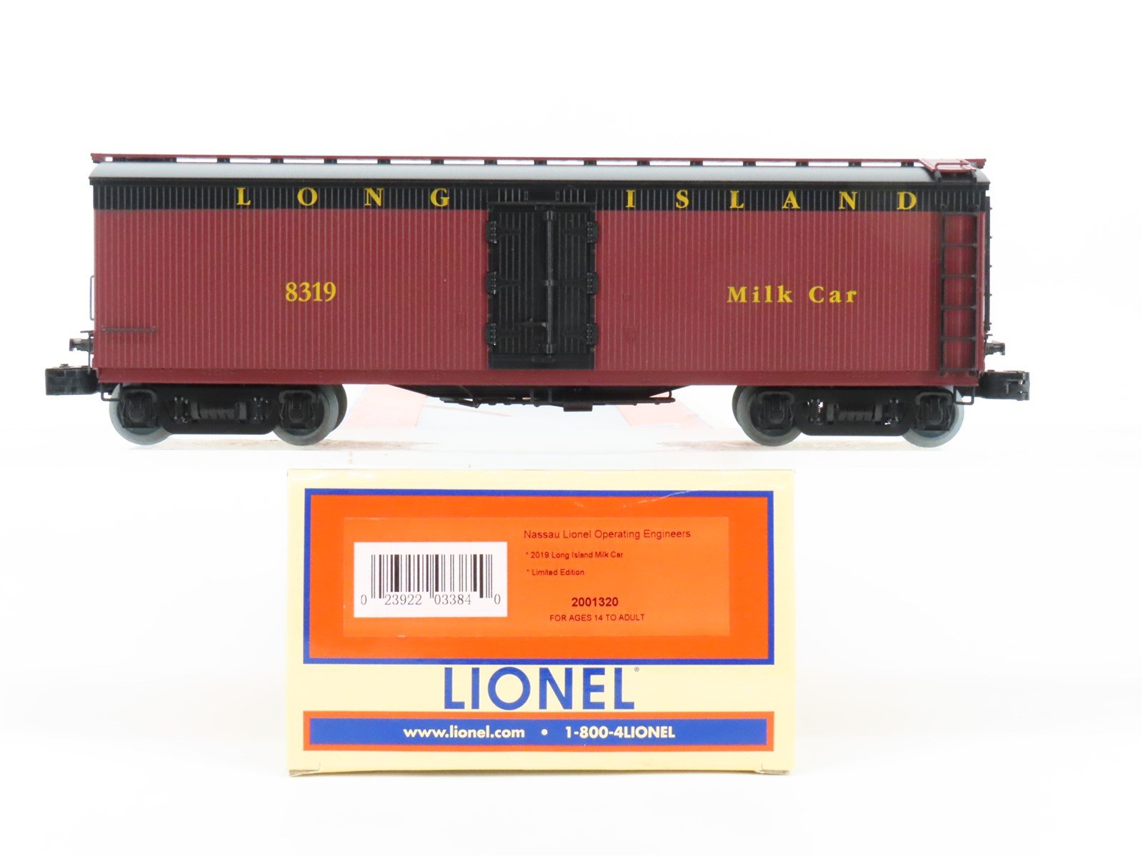 O Gauge 3-Rail Lionel 2001320 Nassau Long Island Milk Car #8319