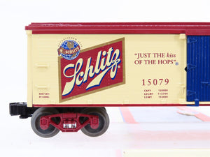 O Gauge 3-Rail Lionel 6-15079 Schlitz Beer Wood Sided Reefer #15079