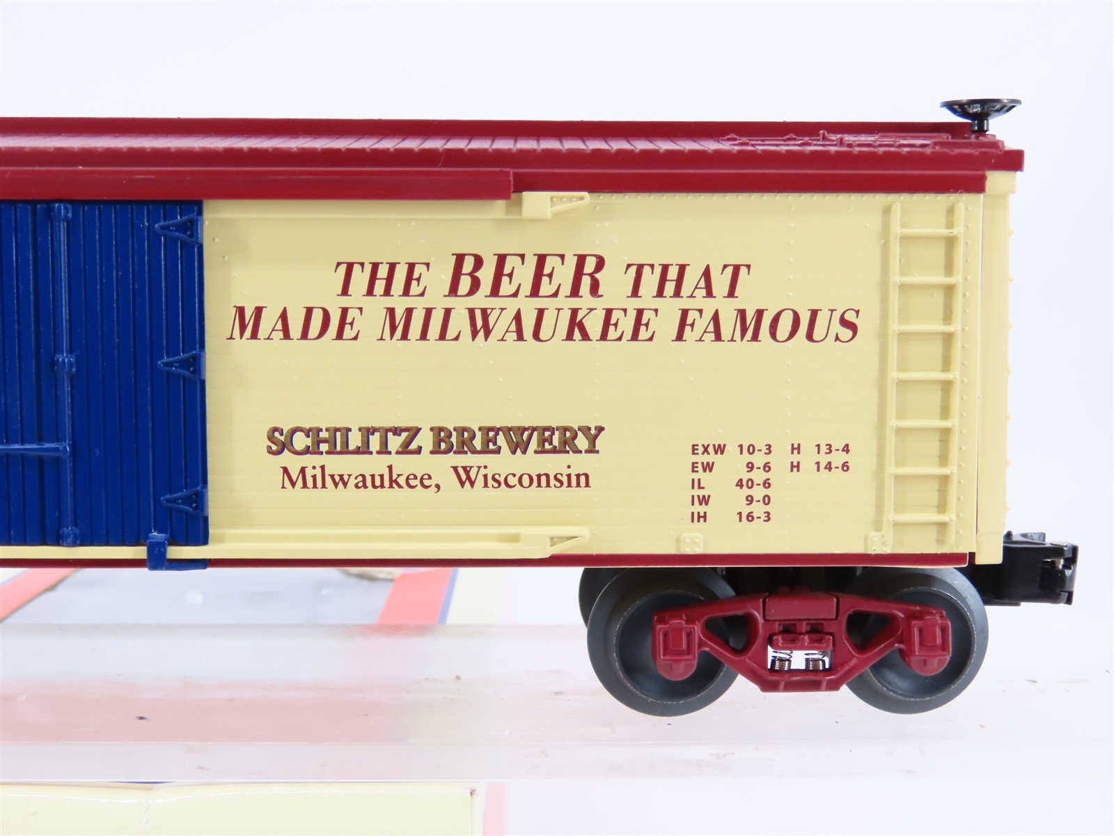 O Gauge 3-Rail Lionel 6-15079 Schlitz Beer Wood Sided Reefer #15079