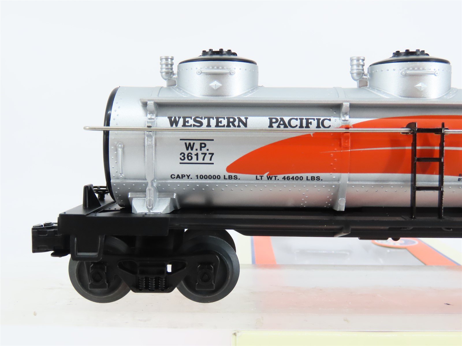 O Gauge 3-Rail Lionel 6-36177 WP Western Pacific Feather 3-Dome Tank Car #36177
