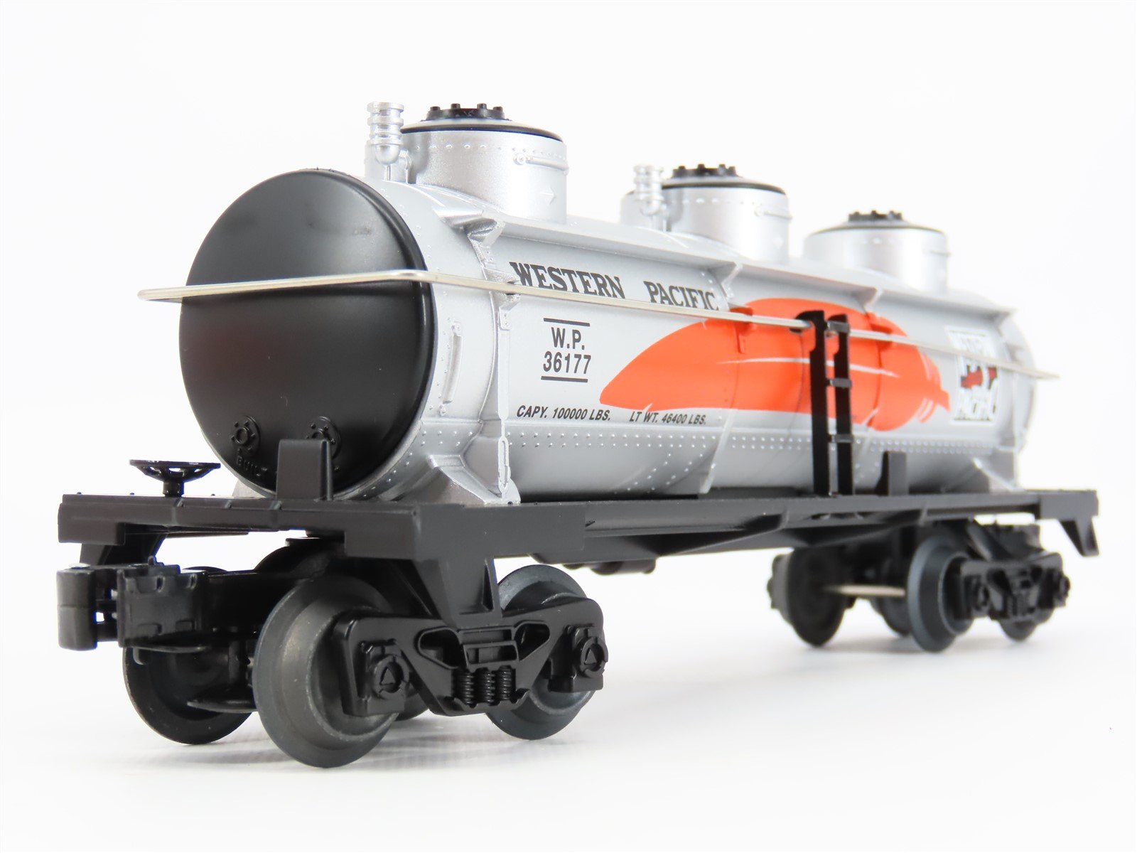 O Gauge 3-Rail Lionel 6-36177 WP Western Pacific Feather 3-Dome Tank Car #36177