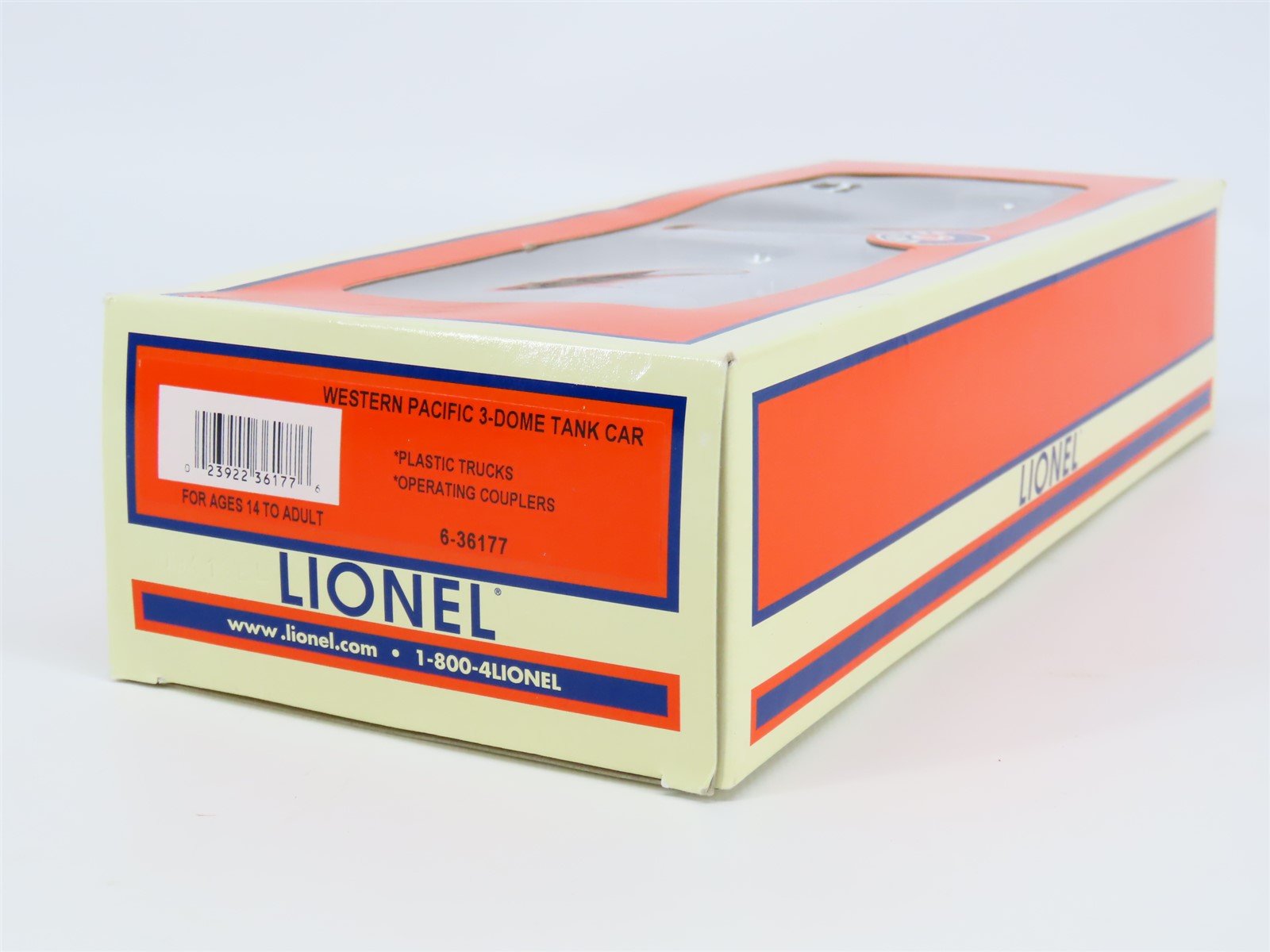 O Gauge 3-Rail Lionel 6-36177 WP Western Pacific Feather 3-Dome Tank Car #36177