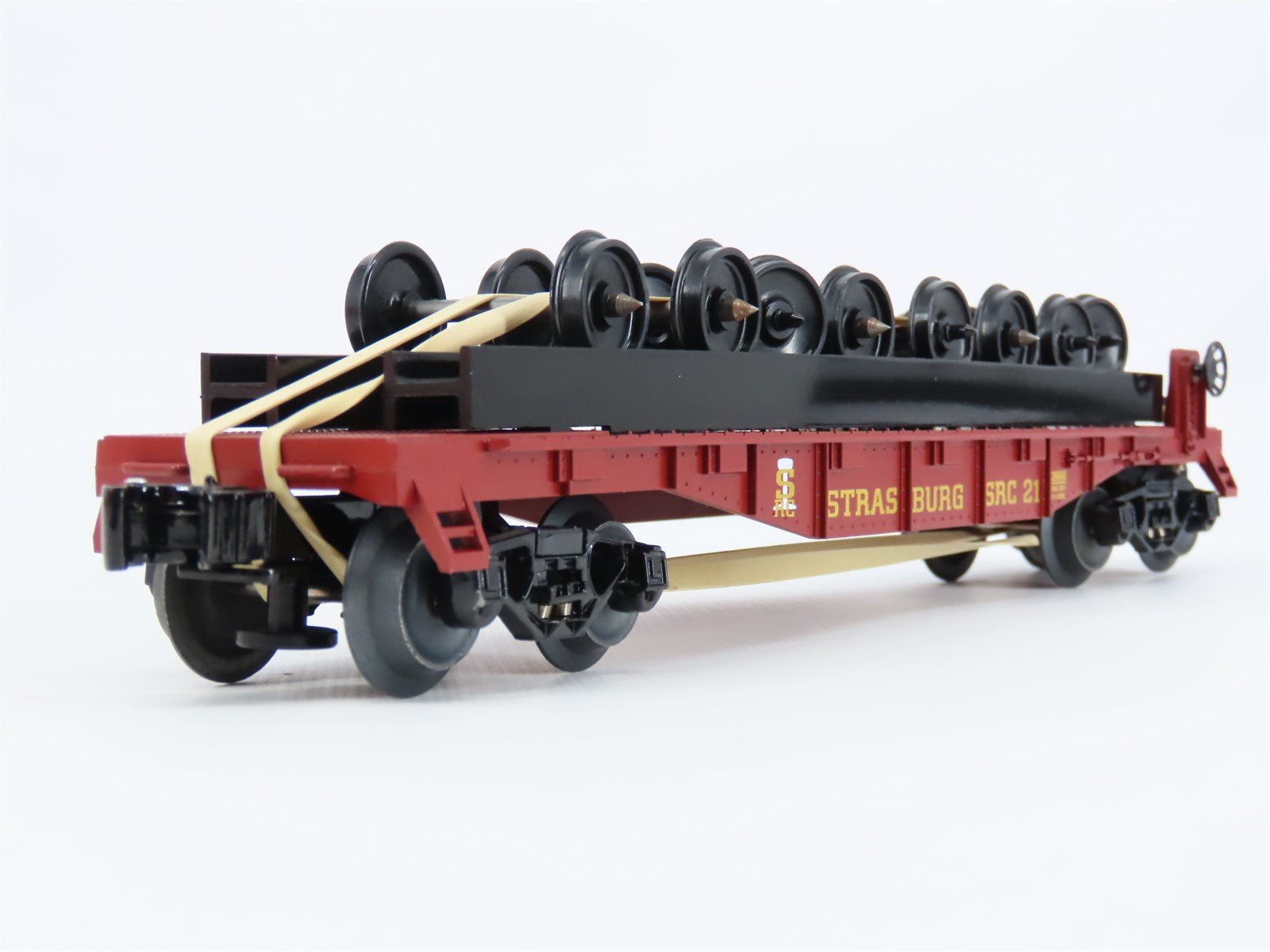 O Gauge 3-Rail Lionel 6-26668 SRC Strasburg Flat Car #21 w/ Wheel Load