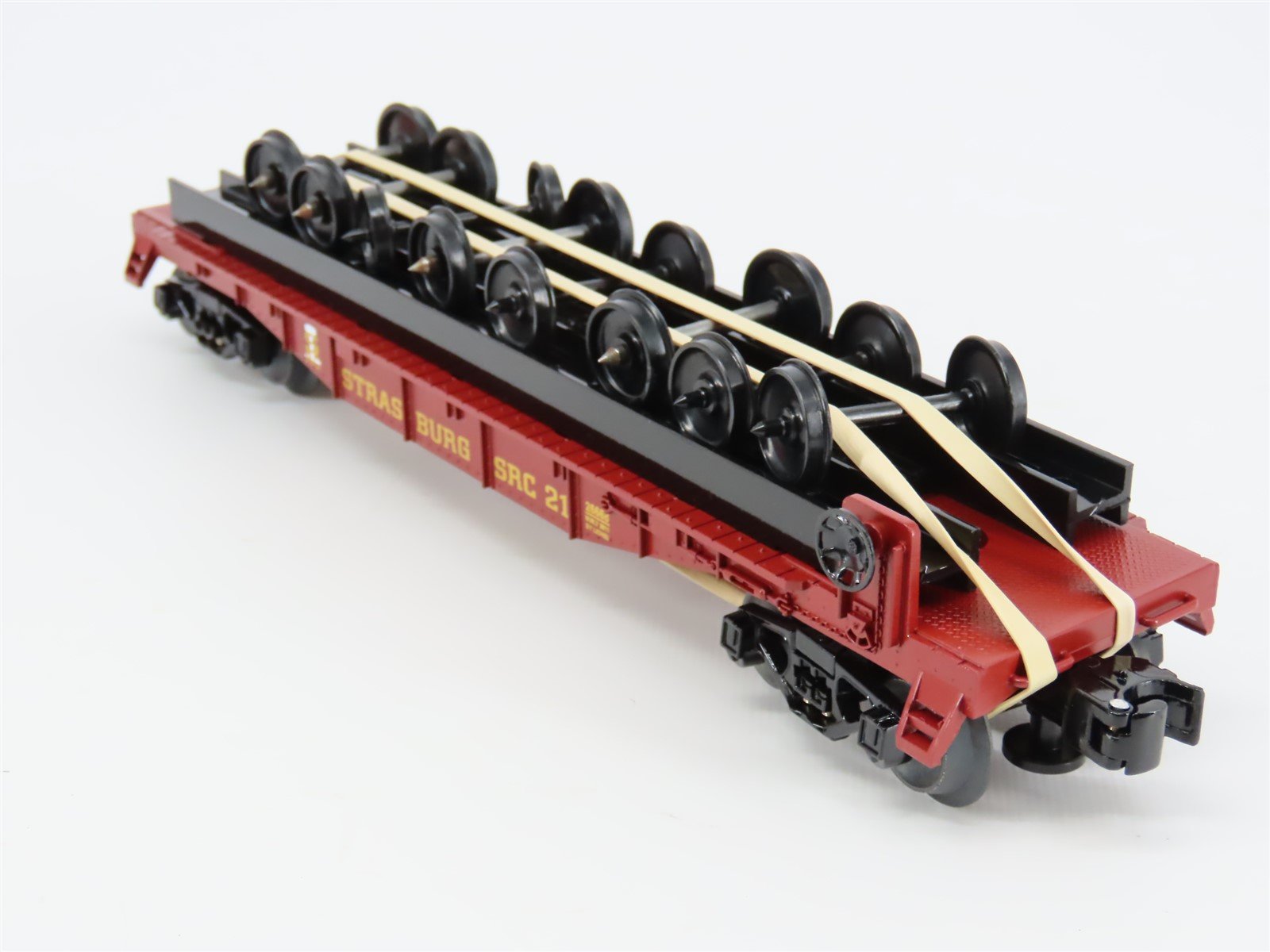 O Gauge 3-Rail Lionel 6-26668 SRC Strasburg Flat Car #21 w/ Wheel Load