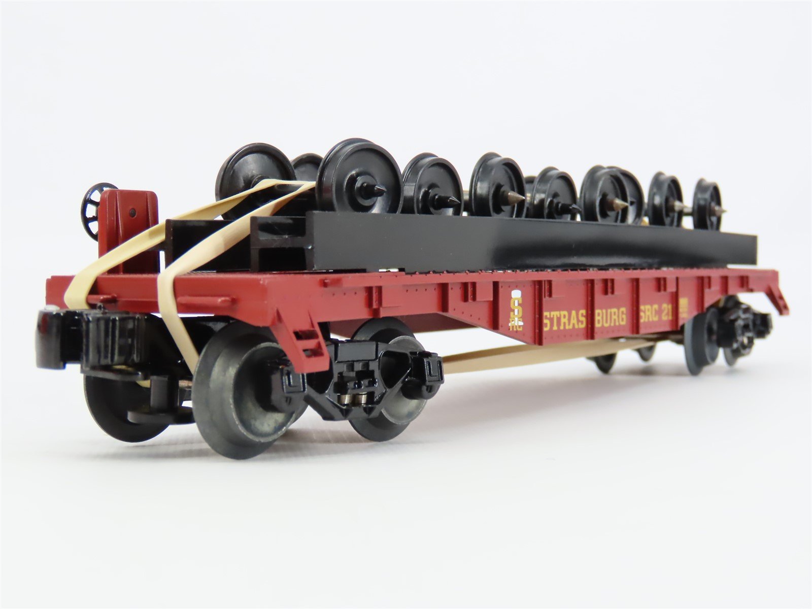 O Gauge 3-Rail Lionel 6-26668 SRC Strasburg Flat Car #21 w/ Wheel Load