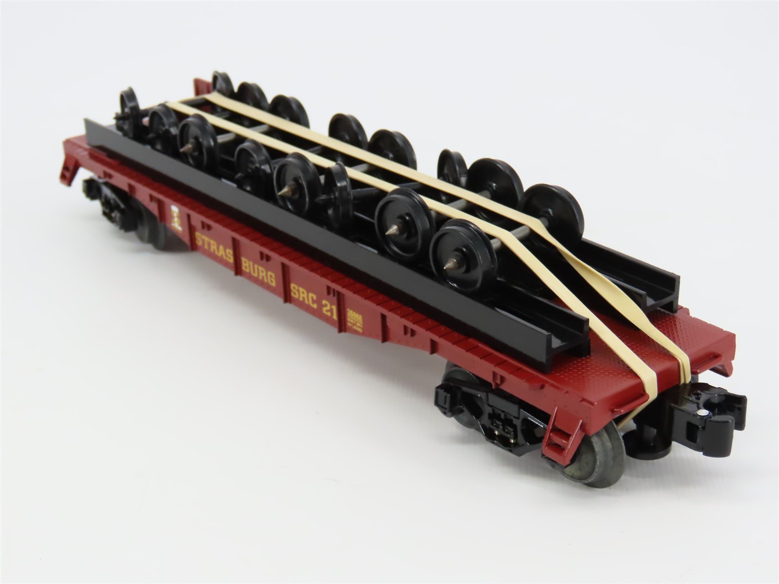 O Gauge 3-Rail Lionel 6-26668 SRC Strasburg Flat Car #21 w/ Wheel Load
