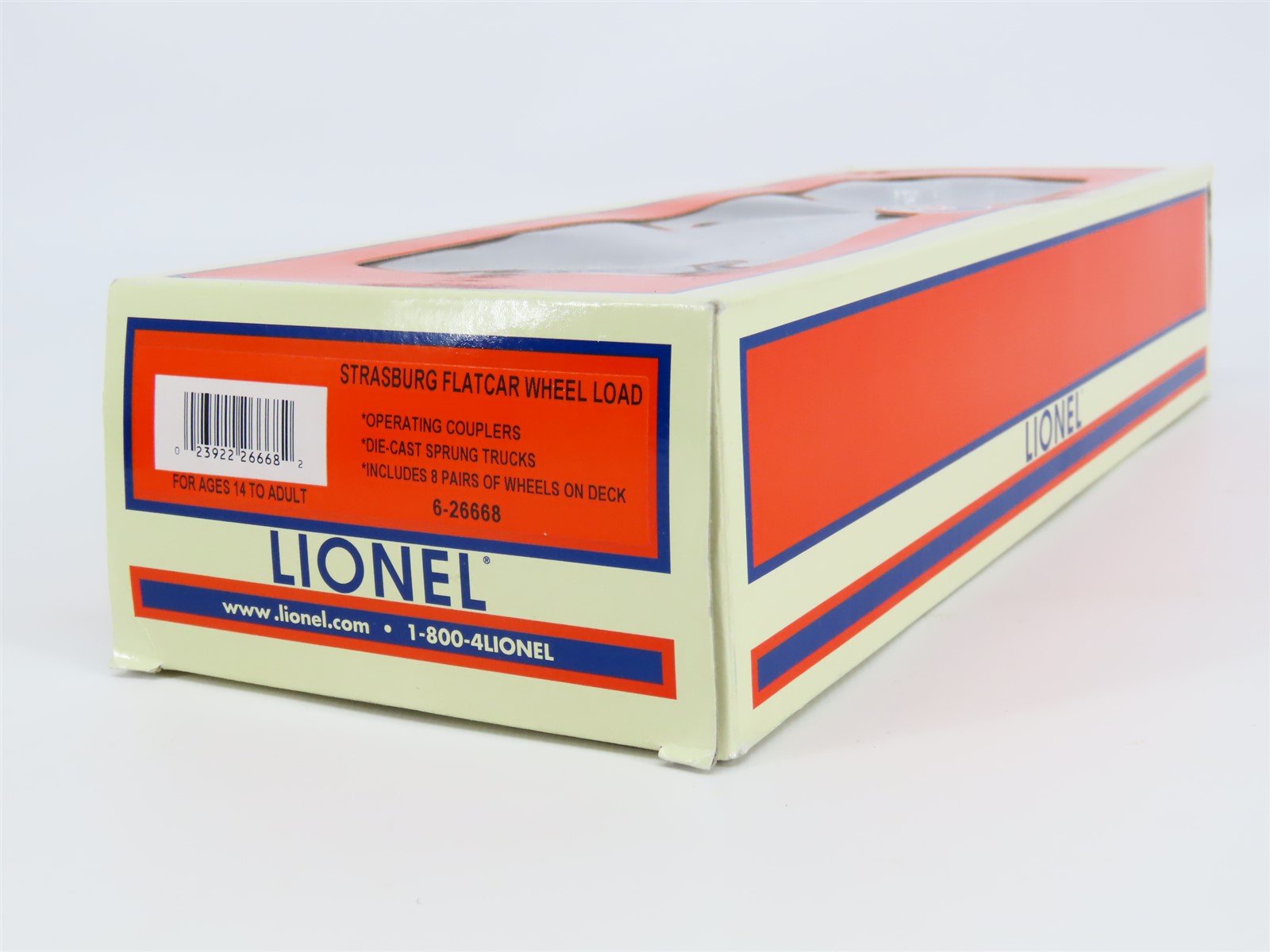 O Gauge 3-Rail Lionel 6-26668 SRC Strasburg Flat Car #21 w/ Wheel Load