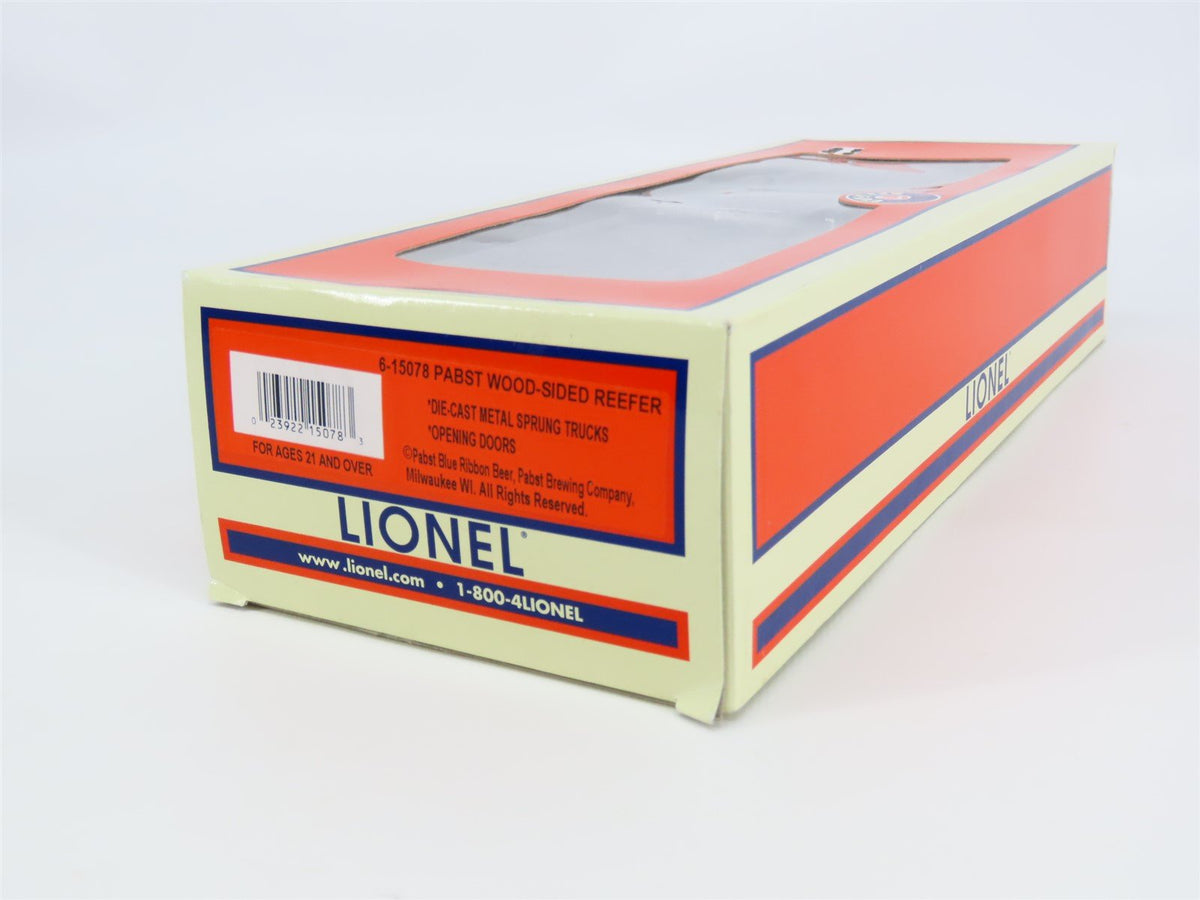 O Gauge 3-Rail Lionel 6-15078 Pabst Blue Ribbon Wood Sided Reefer #15078