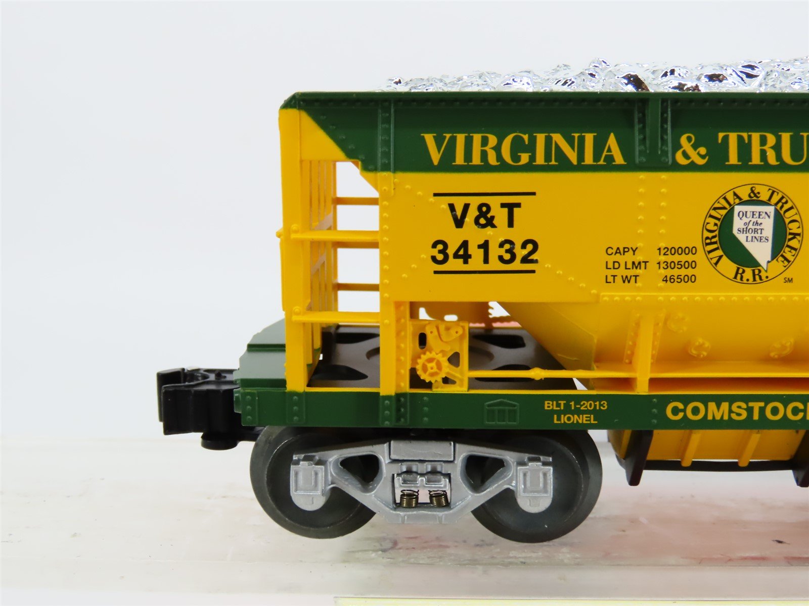 O Gauge 3-Rail Lionel 6-58558 LOTS 2013 V&T Virginia & Truckee Ore Car #34132