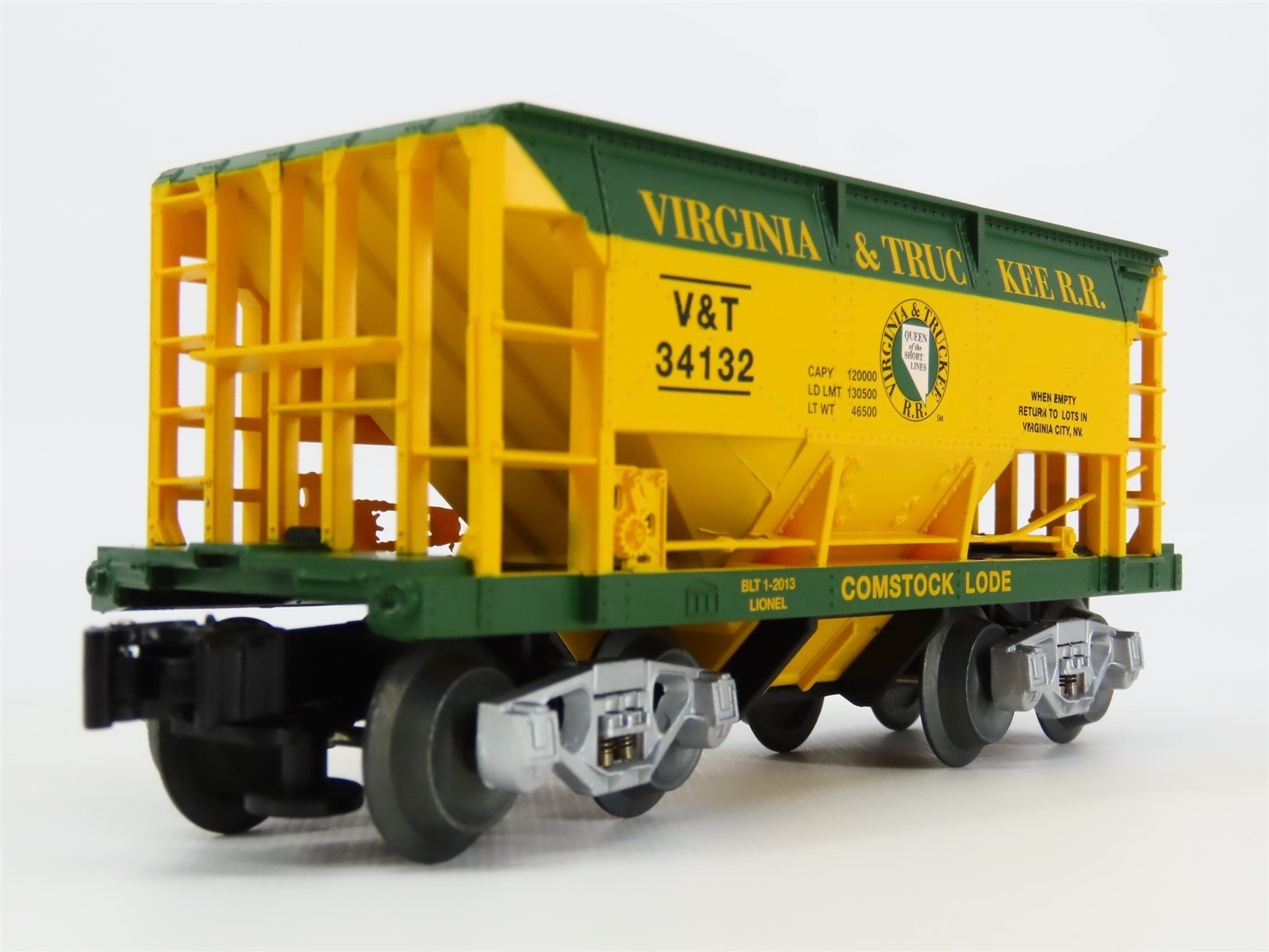 O Gauge 3-Rail Lionel 6-58558 LOTS 2013 V&T Virginia & Truckee Ore Car #34132