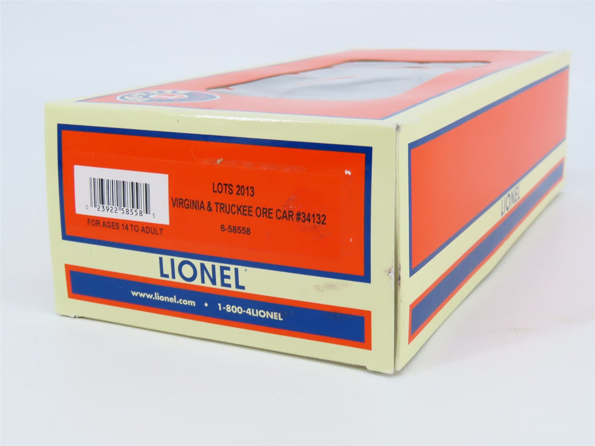 O Gauge 3-Rail Lionel 6-58558 LOTS 2013 V&amp;T Virginia &amp; Truckee Ore Car #34132