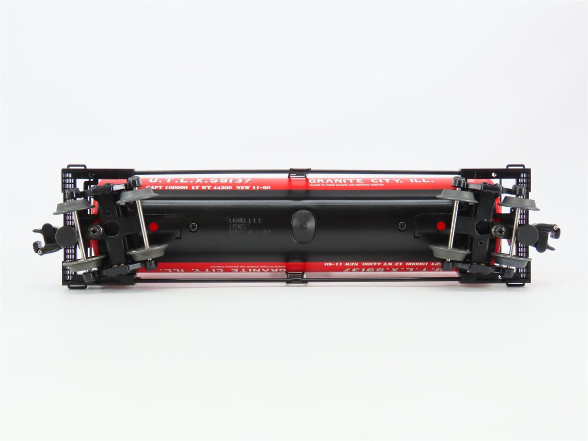 O Gauge 3-Rail Lionel 6-17927 UTLX Union Starch Unibody Tank Car #59137