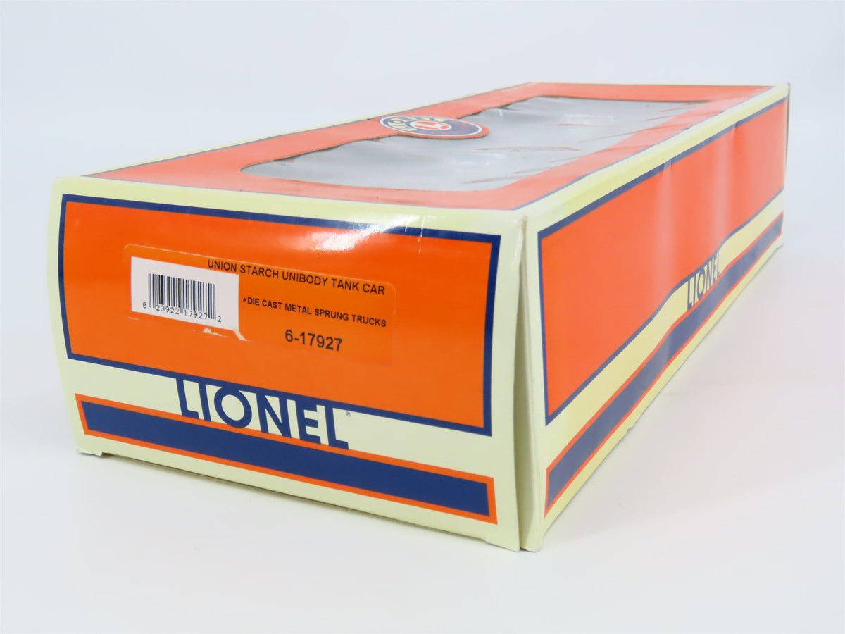 O Gauge 3-Rail Lionel 6-17927 UTLX Union Starch Unibody Tank Car #59137