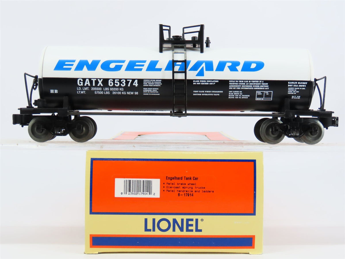 O Gauge 3-Rail Lionel 6-17914 GATX Engelhard Tank Car #65374