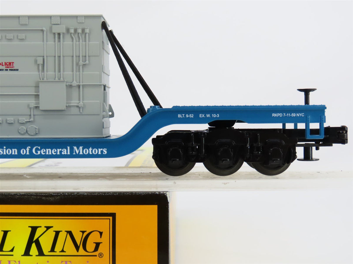 O Gauge 3-Rail MTH Rail King 30-7012E EMDX Flat Car #106 w/ Transformer