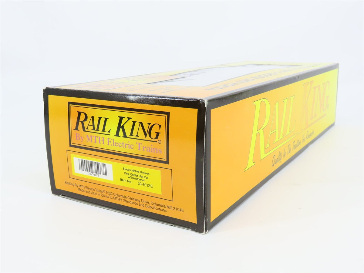 O Gauge 3-Rail MTH Rail King 30-7012E EMDX Flat Car #106 w/ Transformer