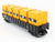 O Gauge 3-Rail MTH Rail King 30-7268 CAT Caterpillar Gondola #8704 w/ Containers