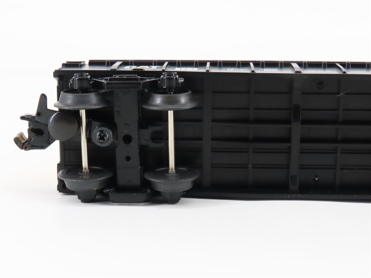 O Gauge 3-Rail MTH Rail King 30-7268 CAT Caterpillar Gondola #8704 w/ Containers