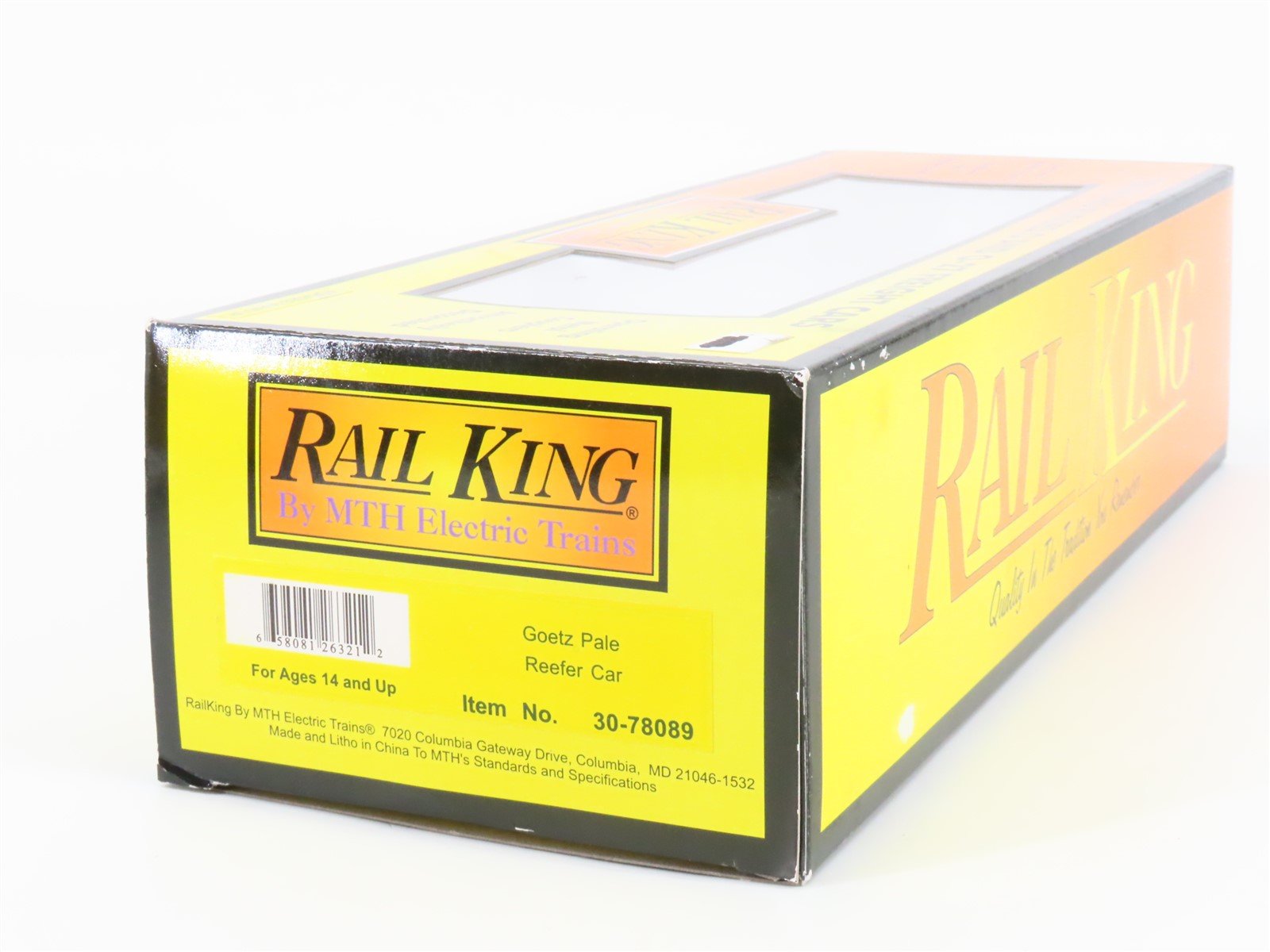 O Gauge 3-Rail MTH Rail King 30-78089 Goetz Pale Reefer #35824