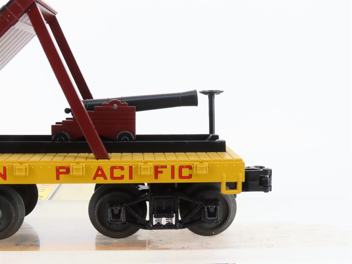 O Gauge 3-Rail MTH Rail King 30-76387 UP Union Pacific Flat Car w/ Cannon
