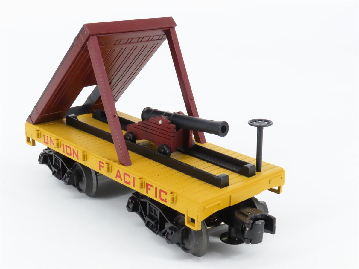 O Gauge 3-Rail MTH Rail King 30-76387 UP Union Pacific Flat Car w/ Cannon