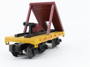 O Gauge 3-Rail MTH Rail King 30-76387 UP Union Pacific Flat Car w/ Cannon