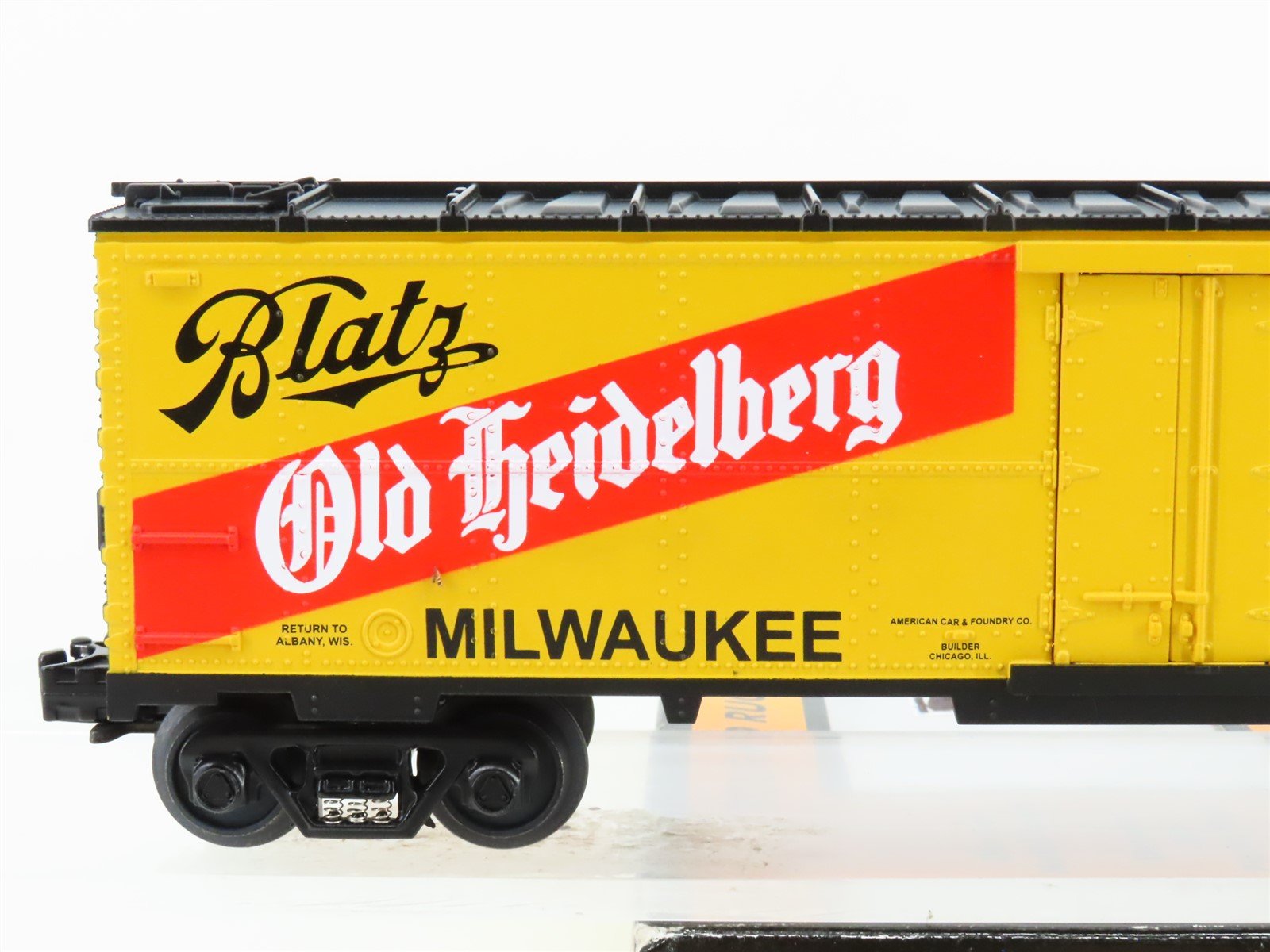 O Gauge 3-Rail MTH Rail King 30-7829 URTC Old Heidelberg Beer Reefer #23120