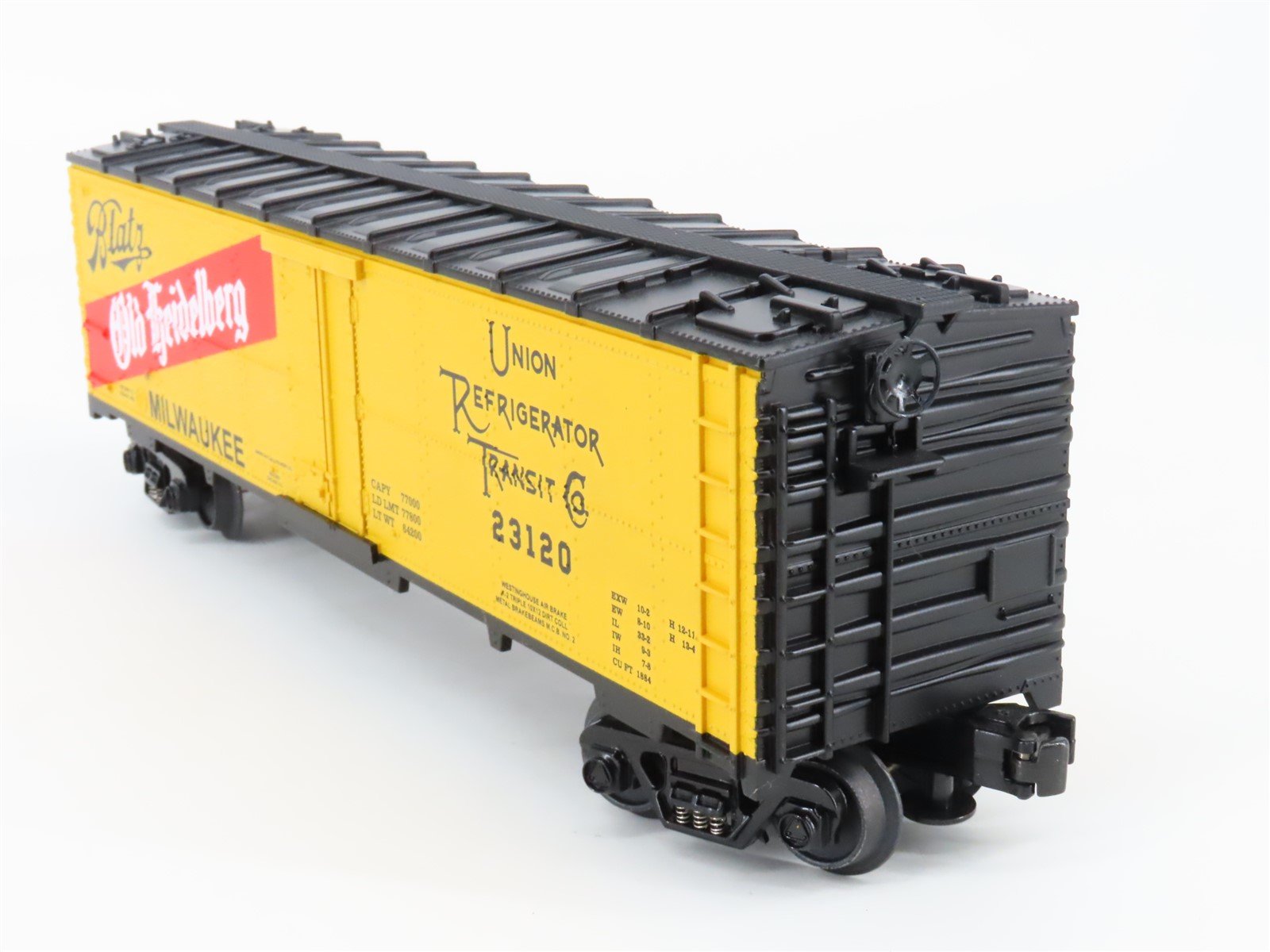 O Gauge 3-Rail MTH Rail King 30-7829 URTC Old Heidelberg Beer Reefer #23120