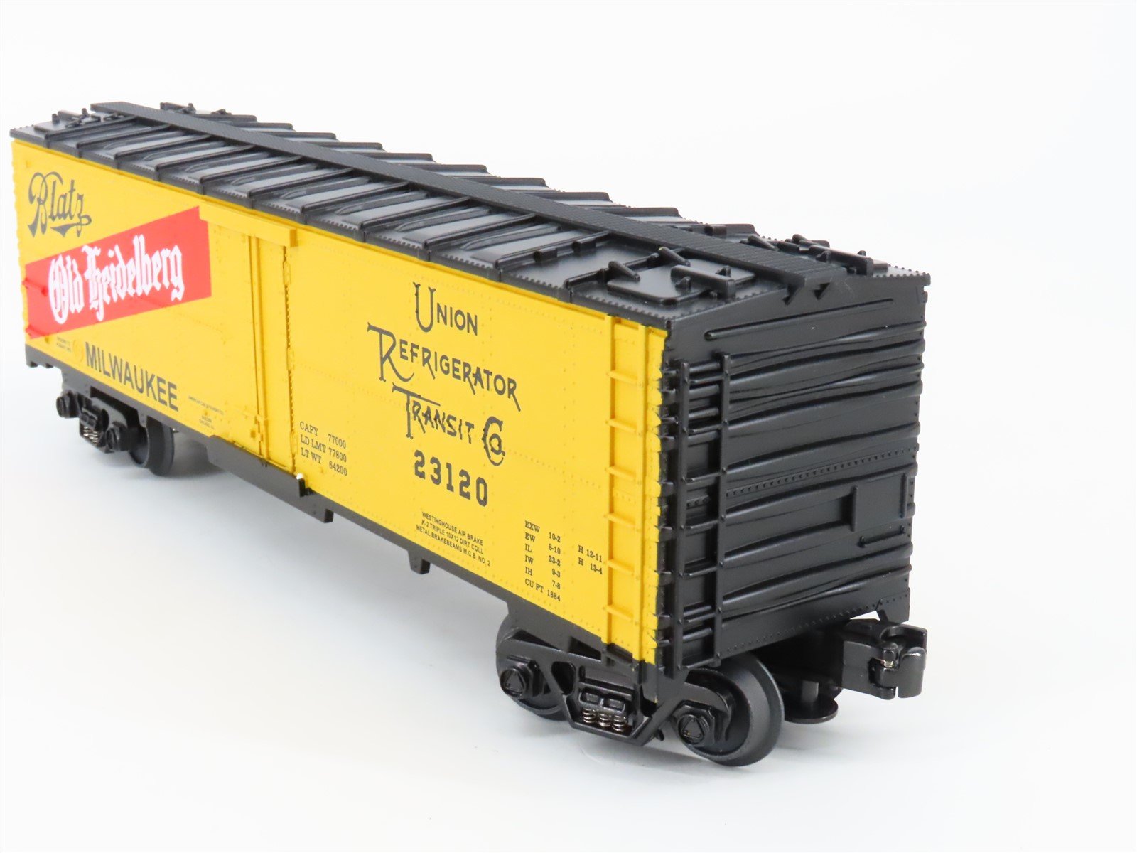 O Gauge 3-Rail MTH Rail King 30-7829 URTC Old Heidelberg Beer Reefer #23120
