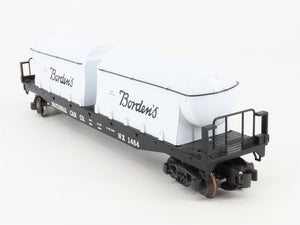 O Gauge 3-Rail K-Line K691-8013 NX Flat Car #1464 w/ Borden's Milk Containers