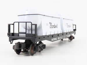 O Gauge 3-Rail K-Line K691-8013 NX Flat Car #1464 w/ Borden's Milk Containers