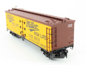 O Gauge 3-Rail K-Line K742-6404 URTX Miller High Life Reefer #93135 w/ Billboard