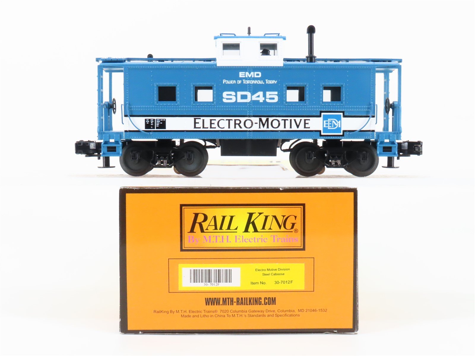 O Gauge 3-Rail MTH Rail King 30-7012F EMD Electro Motive Division Caboose #SD45